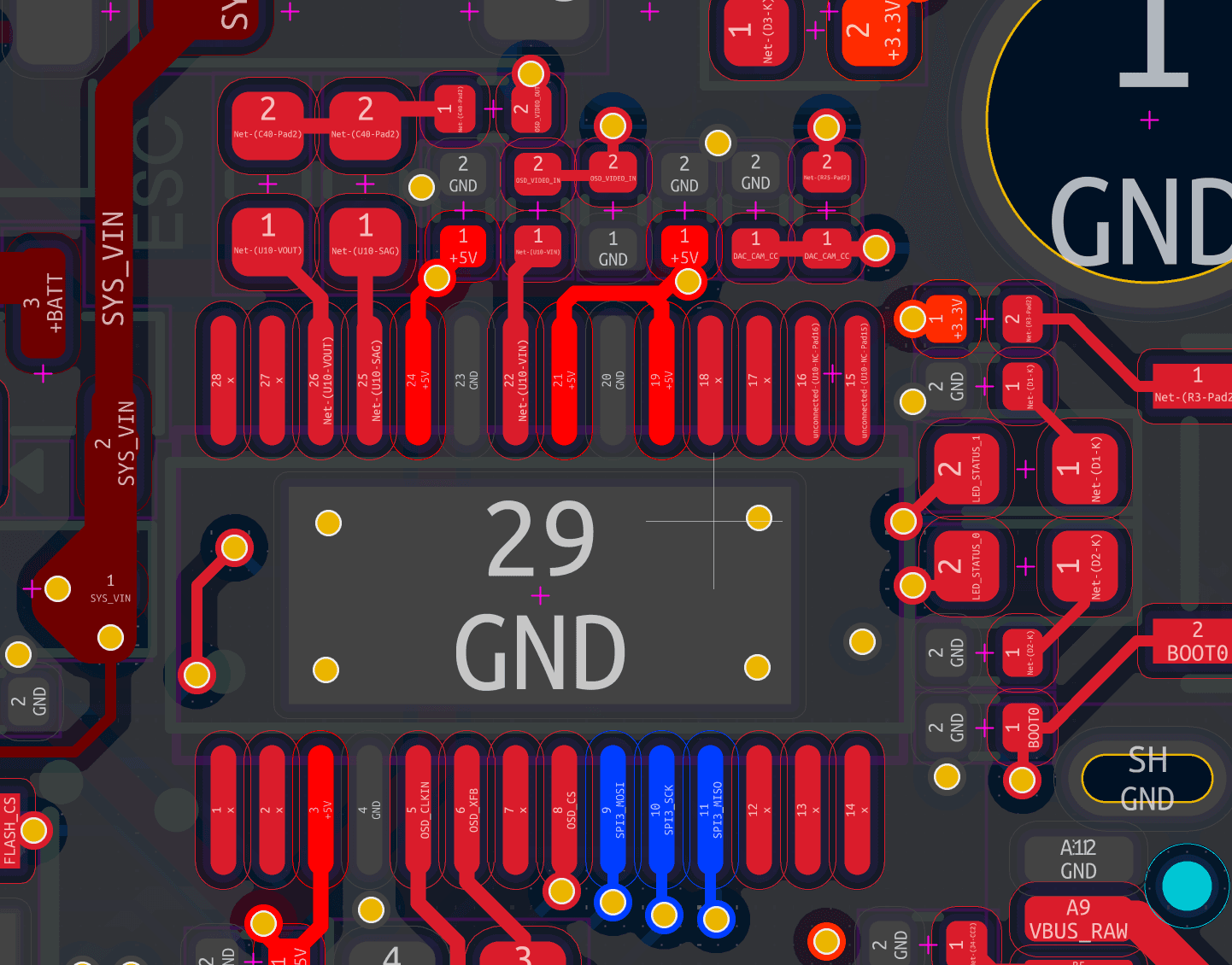 PCB layout detail